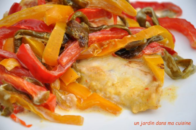 Escalopes De Poulet Aux Poivrons Un Jardin Dans Ma Cuisine