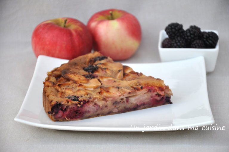 gateau mures pommes