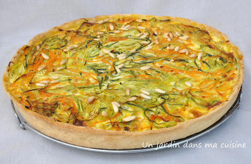 tarte aux spaghettis de légumes