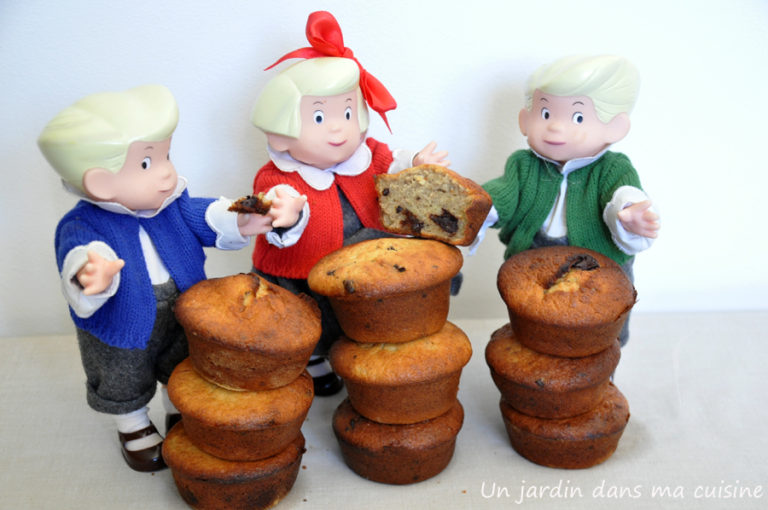 muffins chocolat bananes