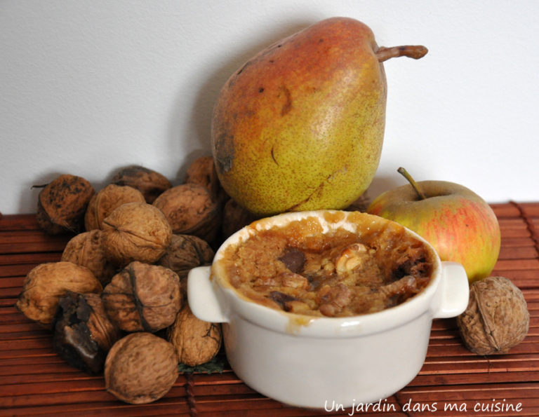 crumble poire chocolat