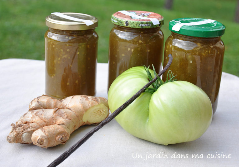 confiture de tomates vertes