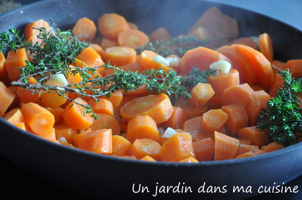 carottes sautées à l'ail un jardin dans ma cuisine