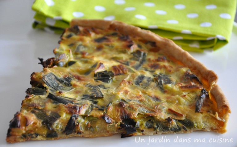 tarte aux poireaux un jardin dans ma cuisine