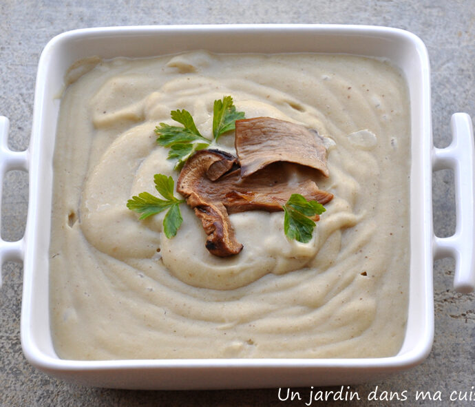 Purée de topinambours aux cèpes