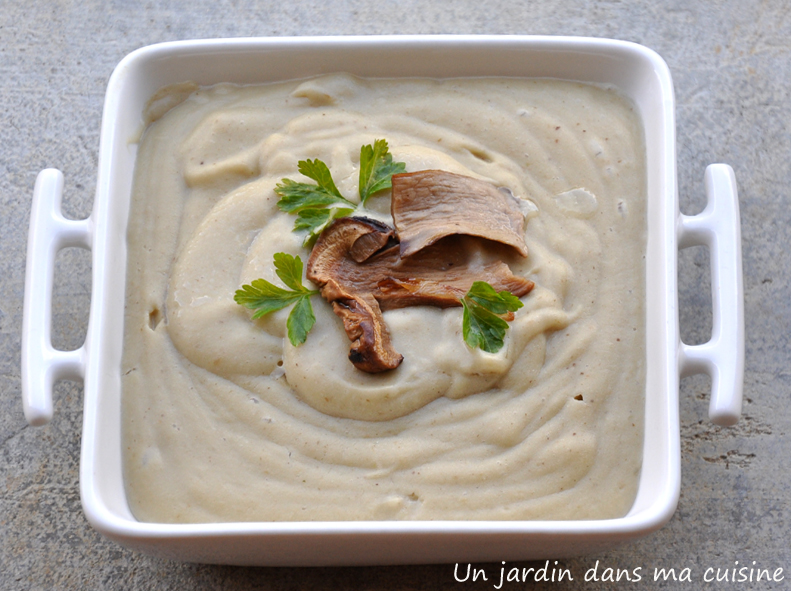 purée de topinambours aux cèpes