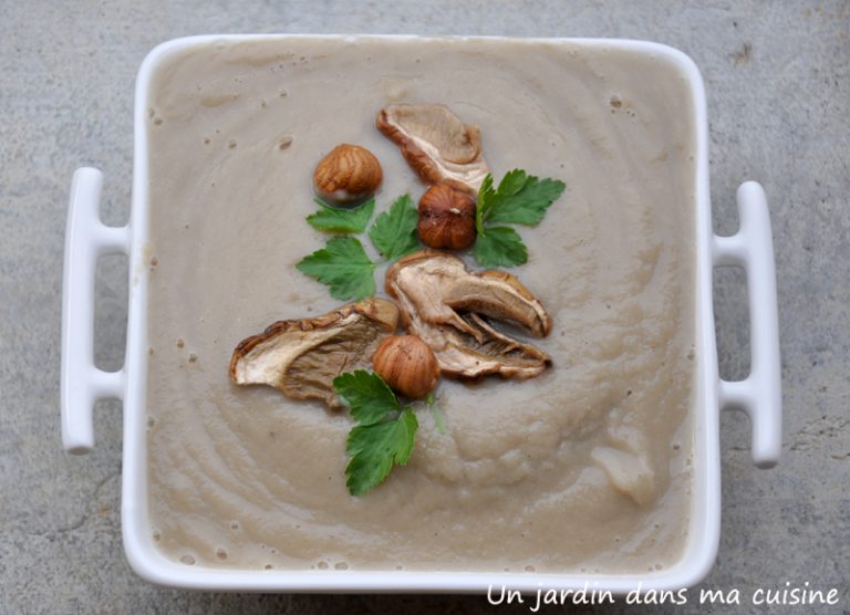 soupe de radis noir aux champignons