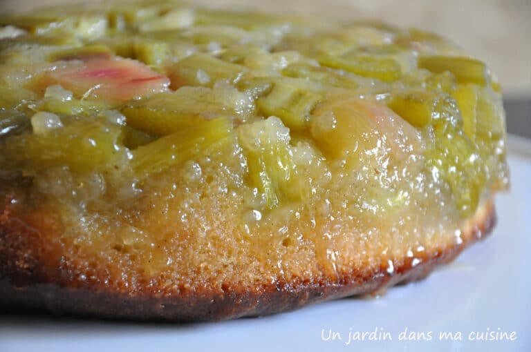 gâteau rhubarbe