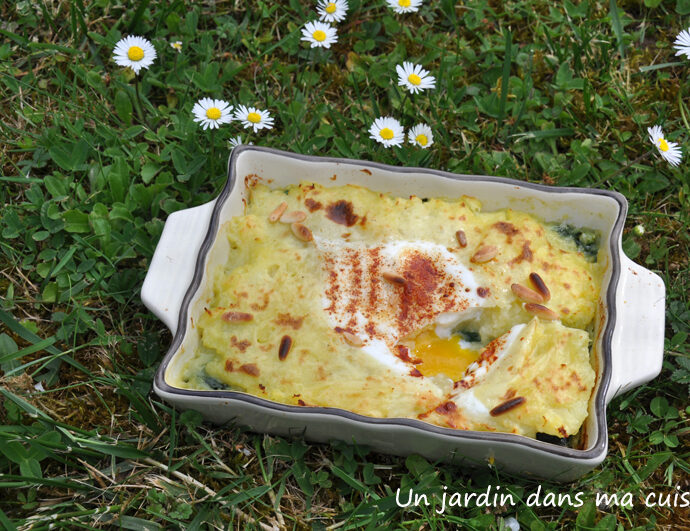 œuf cocotte aux épinards