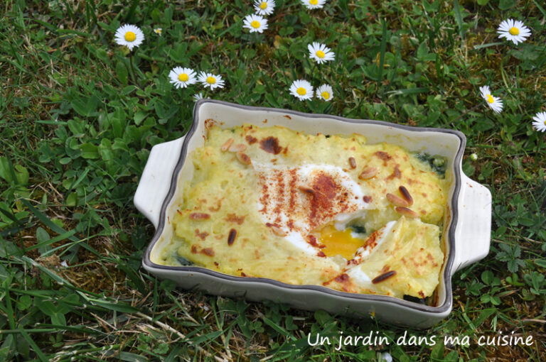 œuf cocotte aux épinards