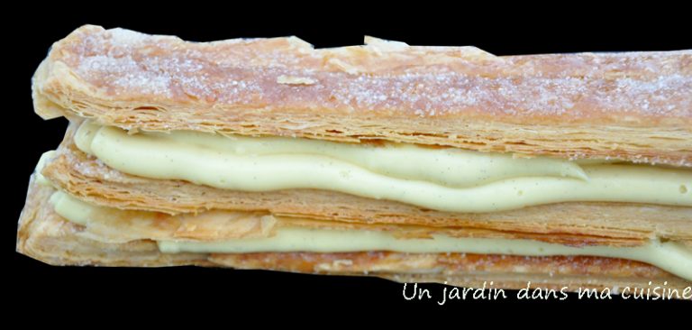 millefeuille à la vanille un jardin dans ma cuisine