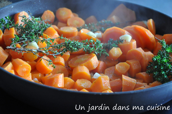 carottes sautées à l'ail