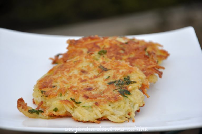 galettes de pommes de terre et topinambours