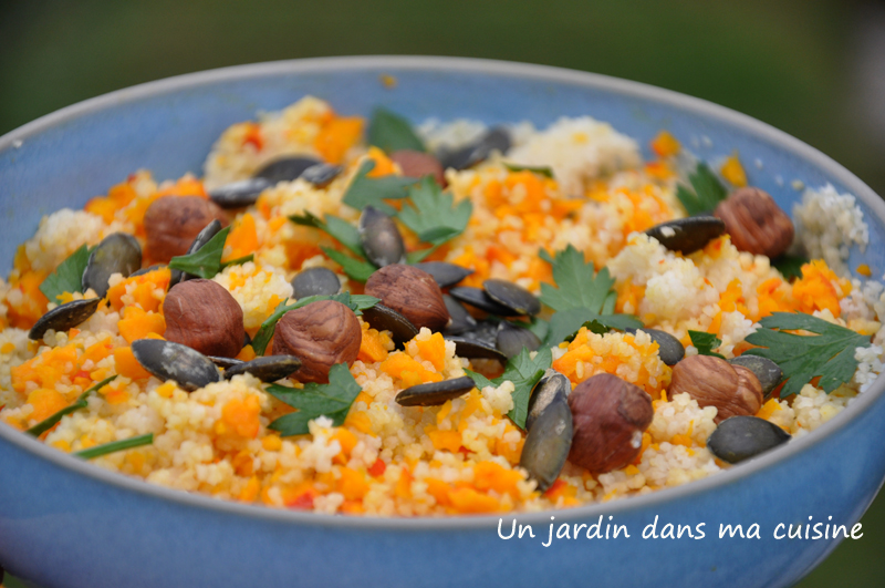 taboulé potimarron noisettes