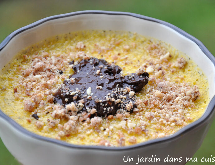 crème brûlée sauce chocolat