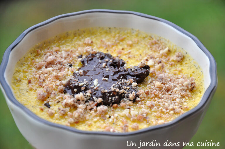 crème brûlée sauce chocolat