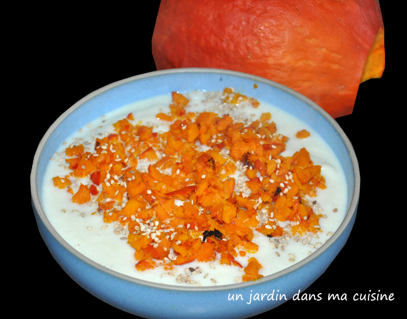 velouté de chou fleur aux dès de potimarron