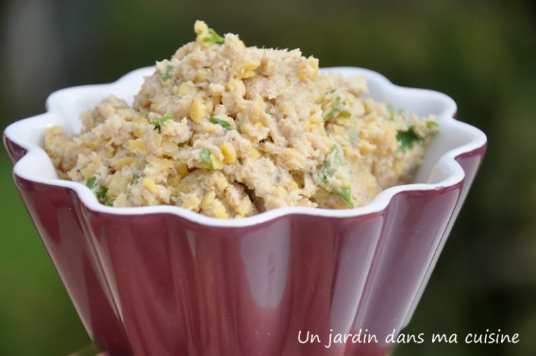 rillettes de sardines et pois chiche