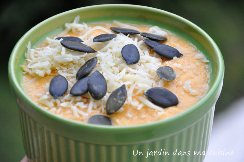 soufflé courge carotte fromage