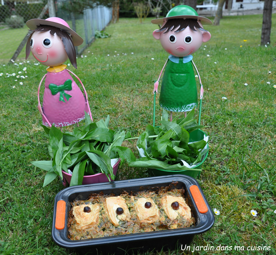 cake épinards ail des ours