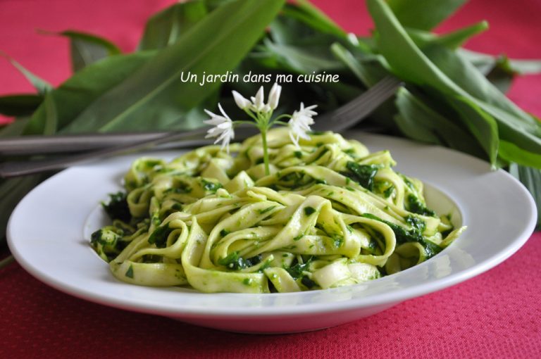 tagliatelles pesto ail des ours