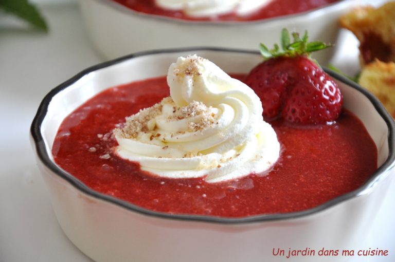 soupe de fraises