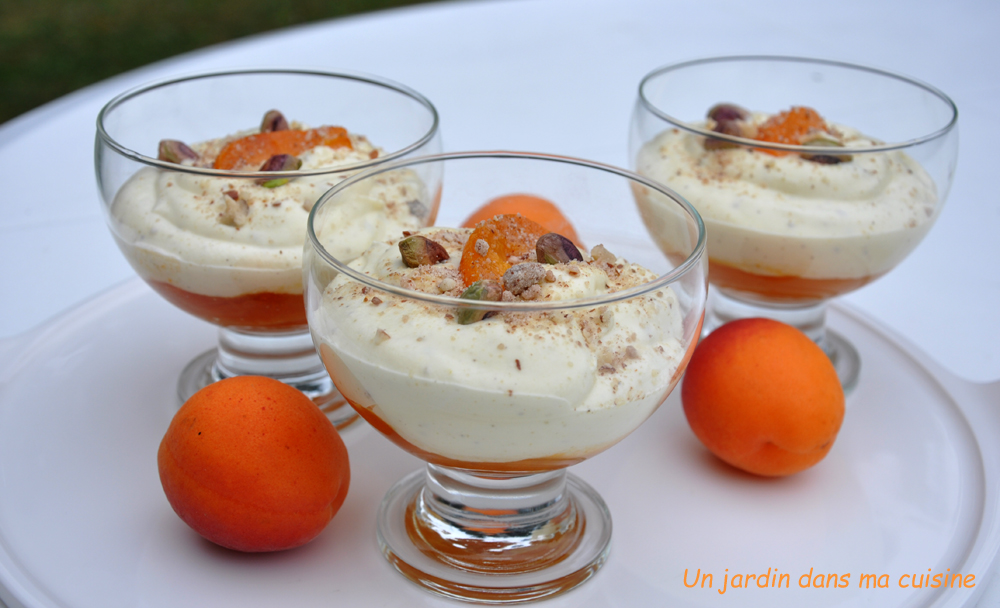 crème abricots mascarpone