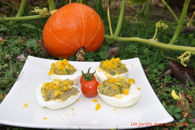 œufs mimosa aubergines
