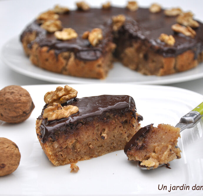 gâteau aux noix  chocolat