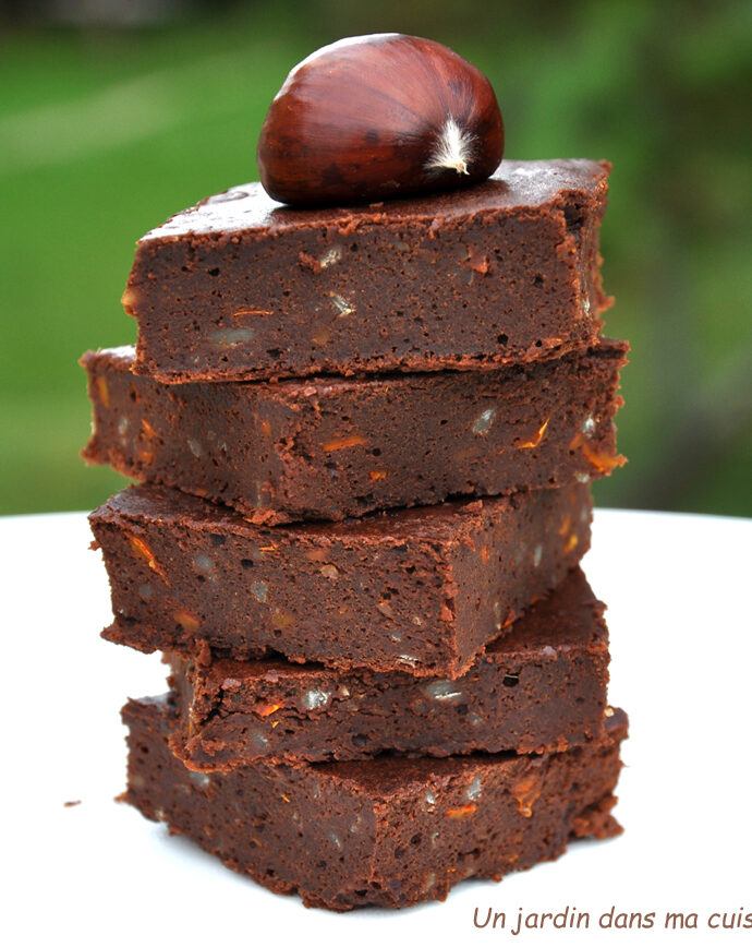 gâteau chocolat marron sans beurre ni farine