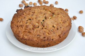 gâteau noisettes mascarpone pépites de chocolat