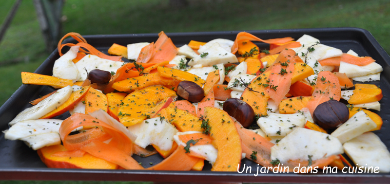 salade de chou chinois légumes rôtis