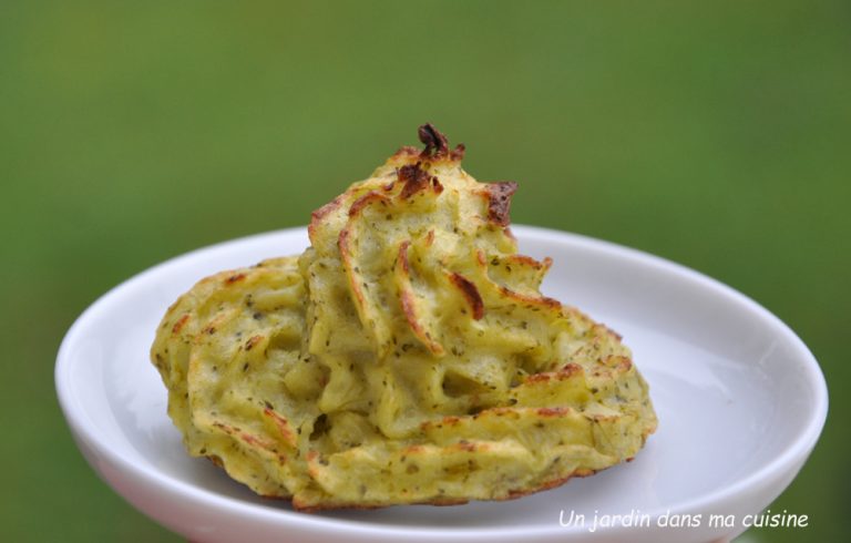 pommes de terre duchesse en habit de brocoli