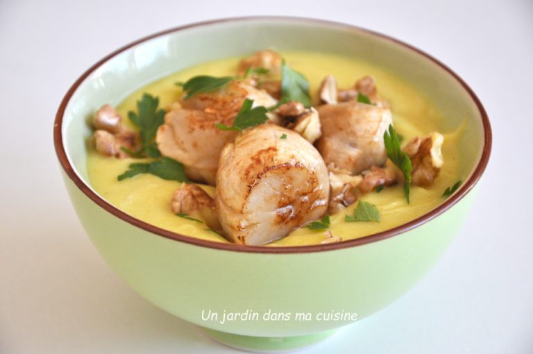 velouté de céleri noix st jacques