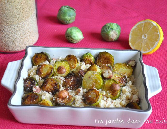 couscous aux choux de bruxelles caramélisés