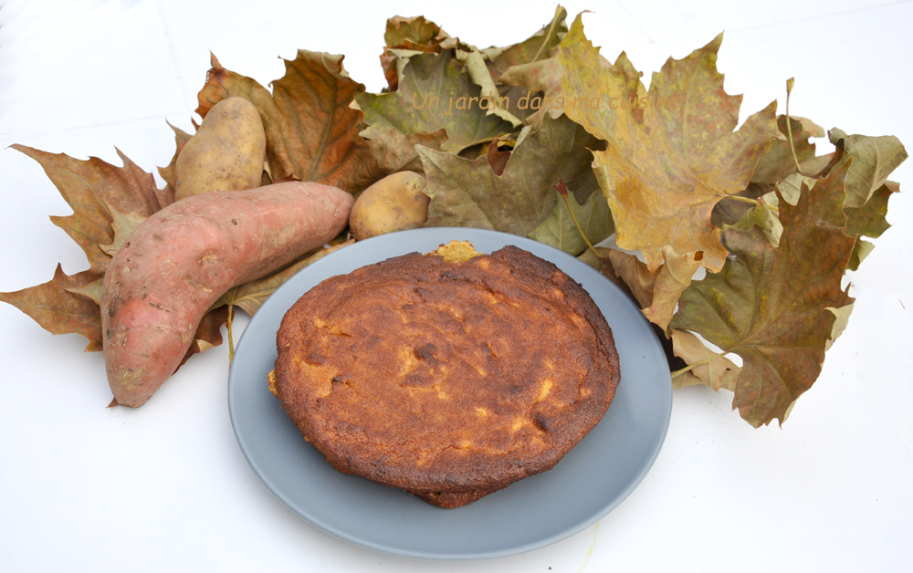 gâteau pommes de terre patate douce