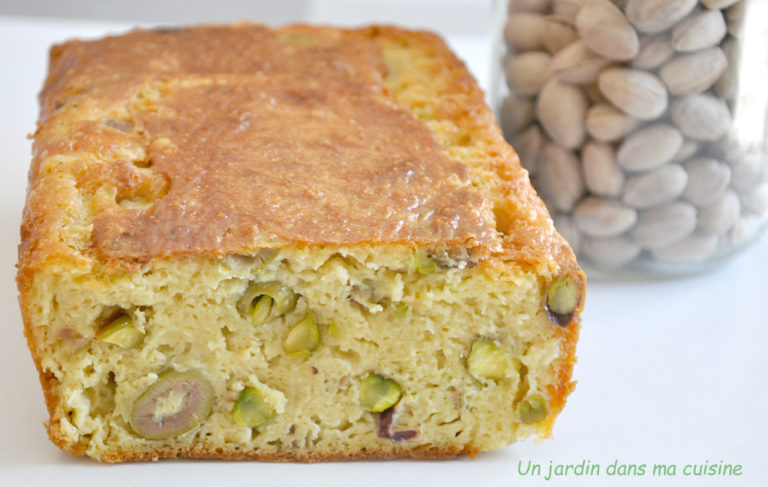 cake salé olives pistaches