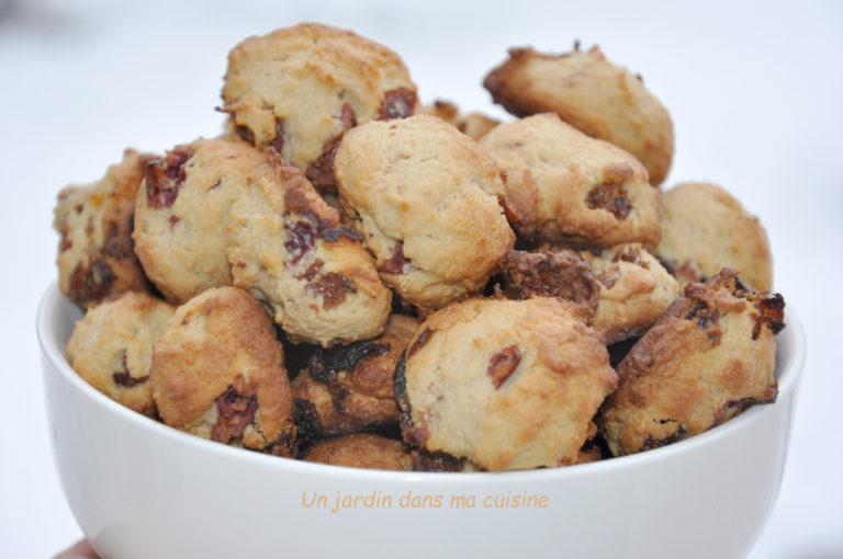 petits biscuits raisins secs canneberges