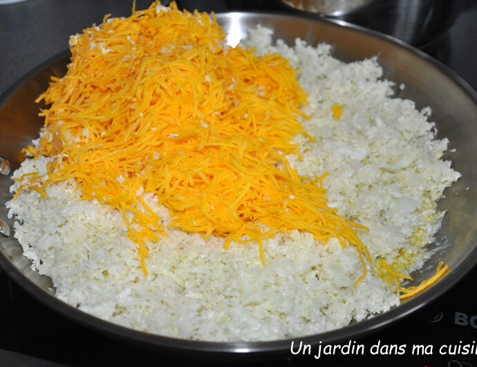 gratin de chou vert frisé et courge butternut