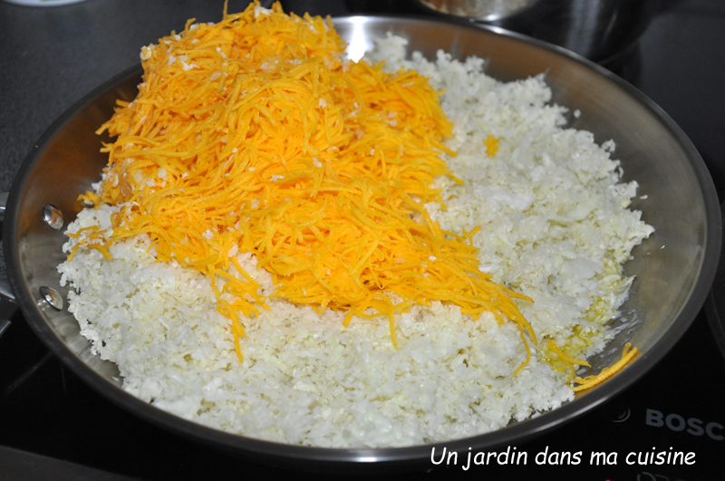 gratin de chou vert frisé et courge butternut