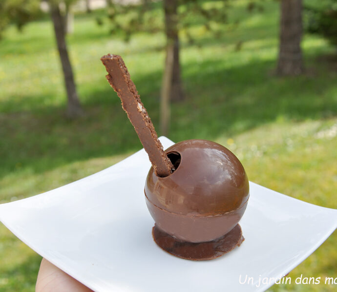 sphères en fête chocolat marron