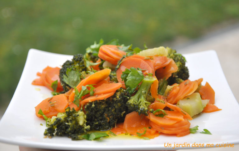Duo de carottes brocoli huile de cameline