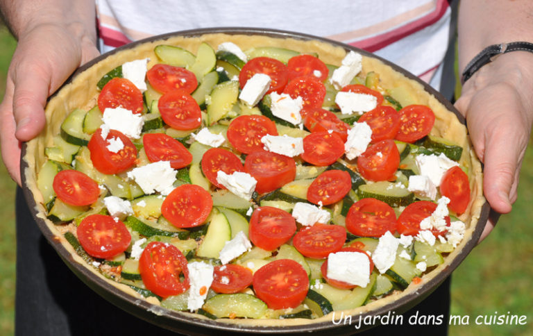 Tarte courgettes tomates feta