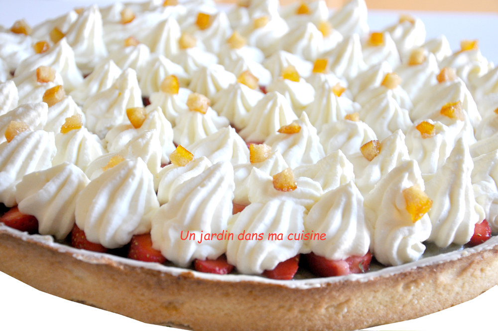 Tarte Rhubarbe Fraises Creme Chocolat Blanc Un Jardin Dans Ma Cuisine