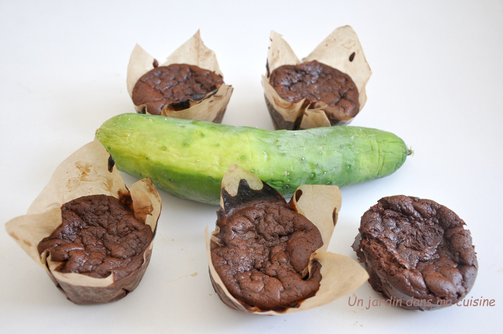 gâteau chocolat concombre sans beurre ni farine