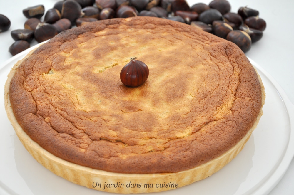 tarte châtaignes chocolat