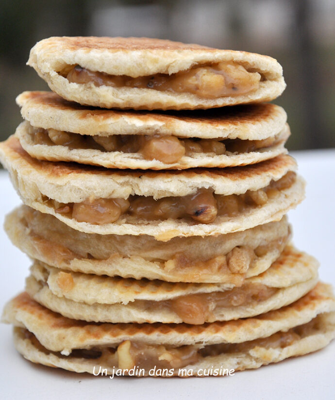 gaufres fourrées caramel de noix au beurre salé