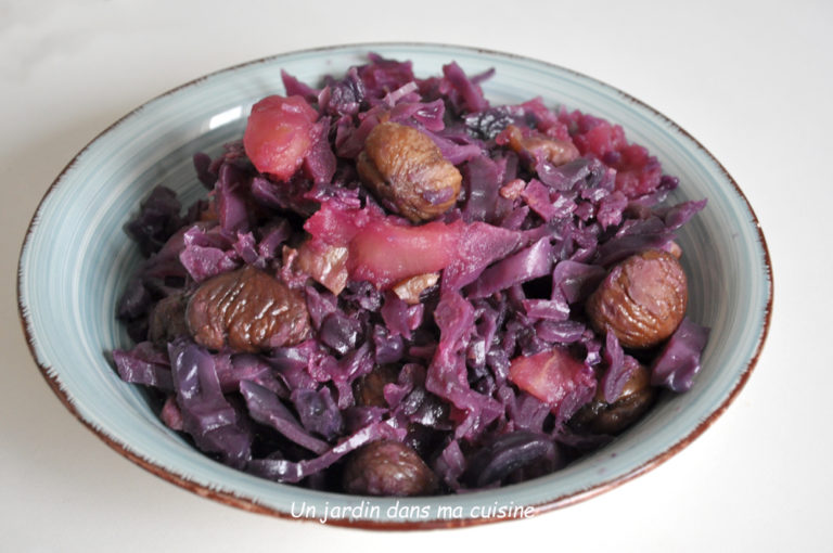 chou rouge pommes marrons