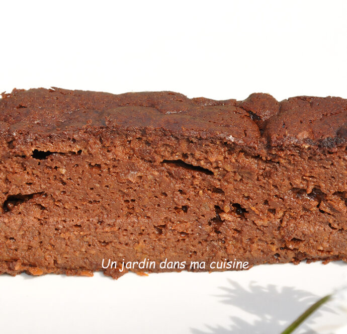 Gâteau chocolat abricot sans sucre raffiné