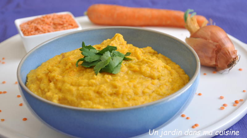 purée de lentilles corail